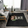 thumbnail image 2 of DouZhe Tapis Vintage Mode Jeu Motif Devise Tapis de Sol Antidérapant Lavable en Machine, Seulement un Mode Autocollant Style Console de Jeu Paillasson, 63x48 Pouces, 2 of 6