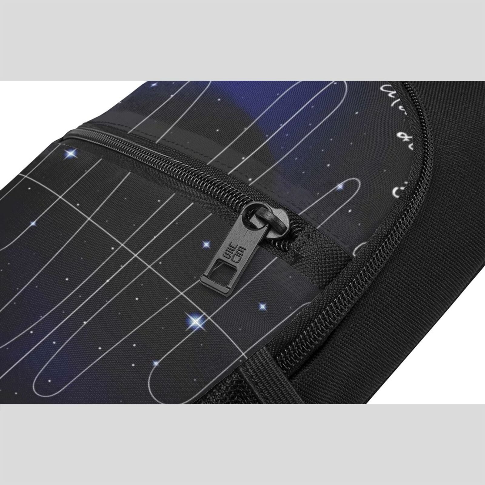 Xecao's Mathematica Science Print Sling Bag: A Versatile Chest, Shoulder, and Crossbody Backpack for Casual Days Out, Perfect for Both Men and Women