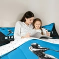 thumbnail image 5 of jejeloiu Baseball City Bedding Comforter Set,Miani Twin Comforter Sets,Deepblue White Bedding Set For Child,Luxury Bedroom Decor Reversible,2pcs, 5 of 8