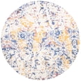 thumbnail image 3 of SAFAVIEH Expression Charlene Abstract Area Rug, Ivory/Navy, 6' x 6' Round, 3 of 5