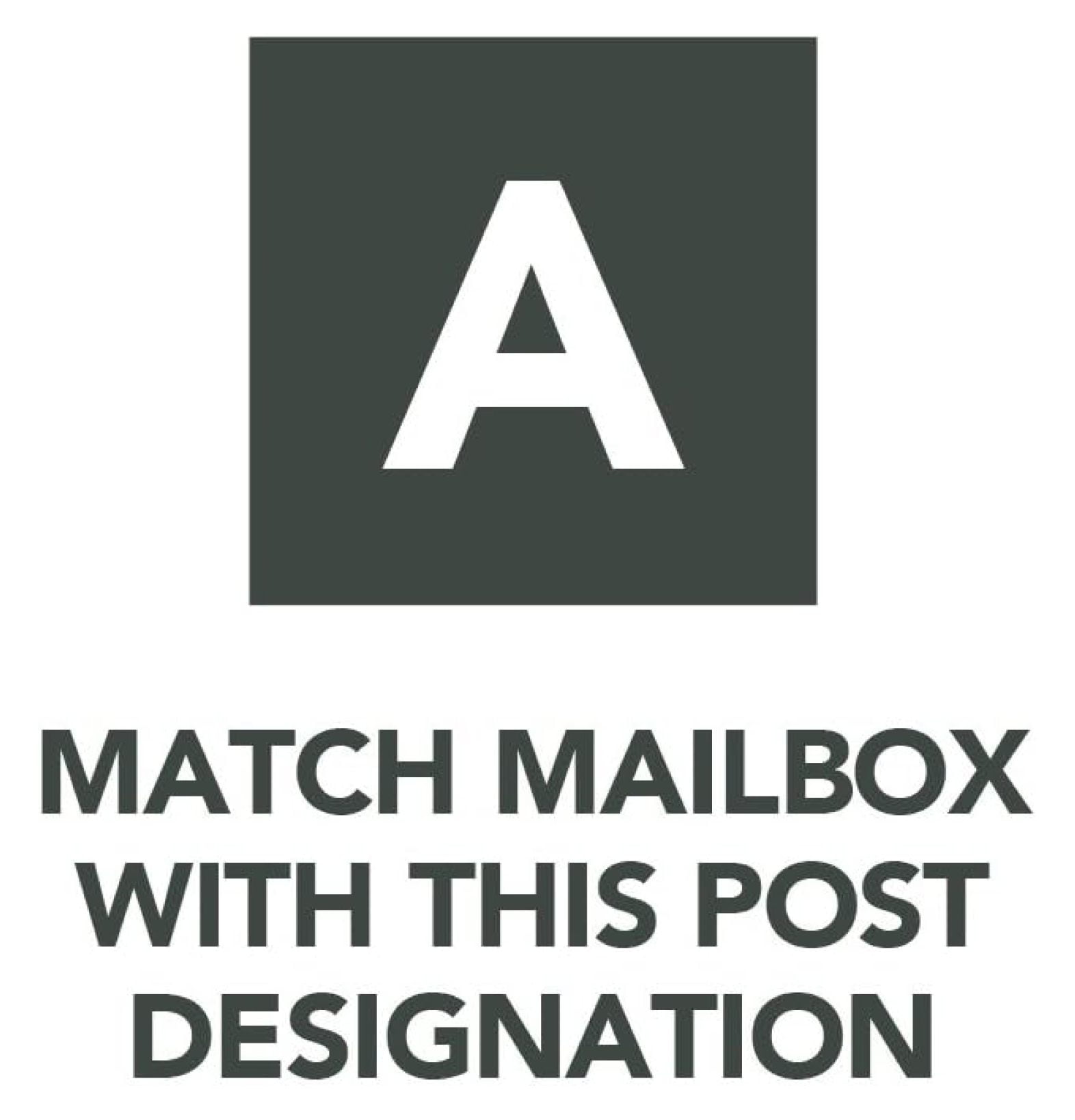 Medium Capacity Galvanized Steel White, Post-Mount Mailbox, E1100W00