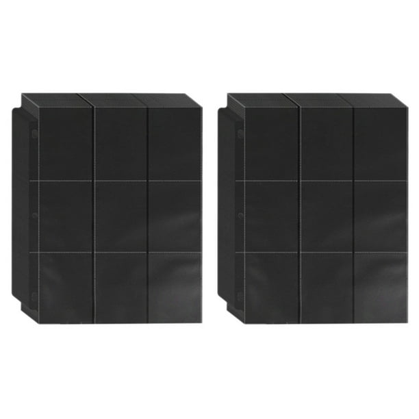 100X Carpeta de Fundas para Tarjetas de Comercio de 900 Bolsillos, para Protector de Tarjetero de 3 Anillas