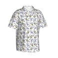 thumbnail image 2 of Daiia Monkey Submarine Captain Hawaiian Shirt for Men Gentle Cotton Regular Short Sleeve Casual-3X-Large, 2 of 9