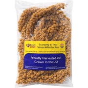 Birds LOVE Millet Tips & Tails for Birds, USA Grown Spray Millet Treat for Parakeets, Cockatiels, Budgies, Lovebirds & Finches, 1 lb