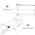 thumbnail image 6 of Carestrong Foldable Portable Clothes Drying Rack for Indoor Air Drying, Collapsible Design, 14.5" D x 29.5" W x 41.8" H, White, 6 of 6