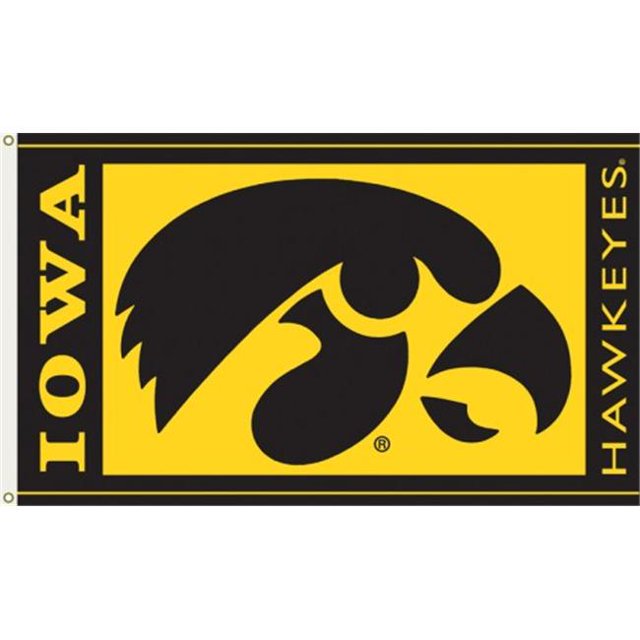 Bsi Products 95024 3 Pi X 5 Pi Drapeau W/Grommets - Iowa Hawkeyes