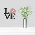 thumbnail image 2 of Carolines Treasures CK4154WALV Italian Greyhound Pink Flowers Metal Wall Artwork LOVE 12X12 multicolor, 2 of 2