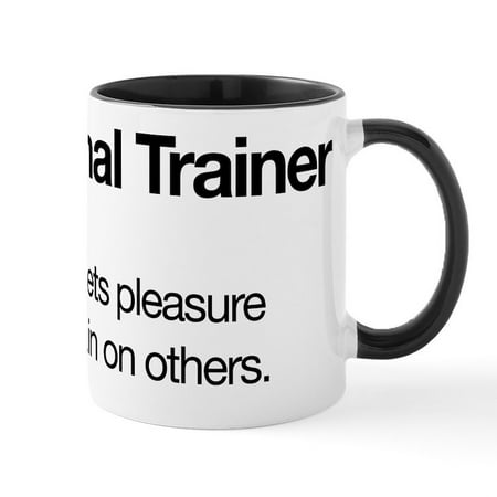 

CafePress - Personal Trainer Definition - 11 oz Ceramic Mug - Novelty Coffee Tea Cup