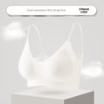 thumbnail image 1 of Sujetador de mujer de verano ligero, transpirable, sin costuras, de seda de hielo, con forma de gota de agua y posavasos semifijos, 1 of 6