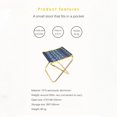 thumbnail image 3 of Sonducket Silla plegable de aluminio para barbacoa al aire libre, taburete para acampar, pesca, Camping, silla de pesca plegable para exteriores carpas sol, 3 of 6