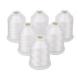 thumbnail image 2 of 1500 Meters Mini-King Spool 60WT Machine Embroidery Bobbin Fill Thread White Black for Sewing Embroidery Machines, 2 of 7