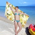 thumbnail image 5 of Coolnut Yellow Wildflowers Beach Towel Fast Drying Camping Towels Sand Free Beach Blanket Soft Absorbent Travel Sport Towel for Gym Bath Shower Swimming 30" x 60" Washcloth Gift, 5 of 7