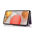 thumbnail image 6 of Wallet Case for Galaxy A22 5G, Detachable Crossbody Lanyard Strap PU Leather+Soft TPU Bumper Magnetic Clasp Back Flip Credit Card Slots Kickstand Cover for Samsung Galaxy A22 5G, Purple, 6 of 8