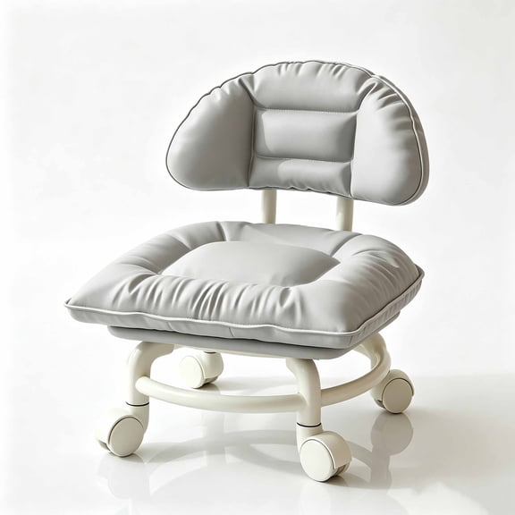 Rolling Backrest Chair for Cleaning,Thickened Seat Cushion,Comfortable and Mobile,360° Stool with Wheels for Home,Office,Shop,Garage,Workshops