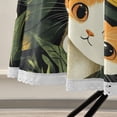thumbnail image 5 of YAZAOO Round Tablecloth Cartoon Cats Peeking Pattern Tableclothes, 5 of 8