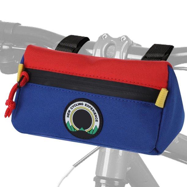 Bolsa para manillar de bicicleta, bolsa para manillar delantero, bolsa de almacenamiento triangular impermeable para bicicletas de equilibrio, bicicletas de montaña y bicicletas de carretera