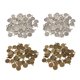 thumbnail image 1 of 100 piezas de joyería de bronce / plata, bandejas vacías, colgantes de ágata, ajuste de base de bricolaje Macarena Joyas de piedras preciosas antiguas en blanco, 1 of 8
