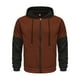 thumbnail image 2 of pstuiky Camisas casuales de manga larga para hombre, Chaqueta con capucha y cremallera para hombre, con bloques de color y manga larga de terciopelo. Tops de talla grande para hombre l, 2 of 6