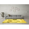 thumbnail image 3 of Ahgly Company Indoor Rectangle Patchwork Yellow Transitional Area Rugs, 5' x 8', 3 of 4