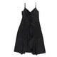 thumbnail image 1 of Vestido acampanado bar III con volantes en la parte delantera para mujer negro XX-Small, 1 of 2