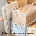 thumbnail image 6 of Clear Mesh Folding Storage Organizer with Steel Frame | Multi-Compartment Clothes Drawer Organizer | Wardrobe Storage Box for Underwear Socks & Accessories | 3-Size Options, 6 of 7