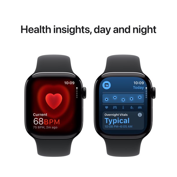 Apple Watch Series 10 GPS 42mm Jet Black Aluminium Case with Black