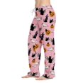 thumbnail image 2 of Pink Womens Jogger Pajamas Pants Spooky Season, Cozy, Fleece, Cute, Warm, Loose, Fall Pajama Pants, Sleepwear, Pjs Pants, High Waisted, Comfy, Winter Clothes S, 2 of 5