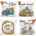thumbnail image 1 of Juego de 4 fundas de almohada de otoño de 18 x 18, fundas de almohada para sofá, decoración del hogar, funda de almohada decorativa de estilo rústico como se muestra, como se muestra, 1 of 5