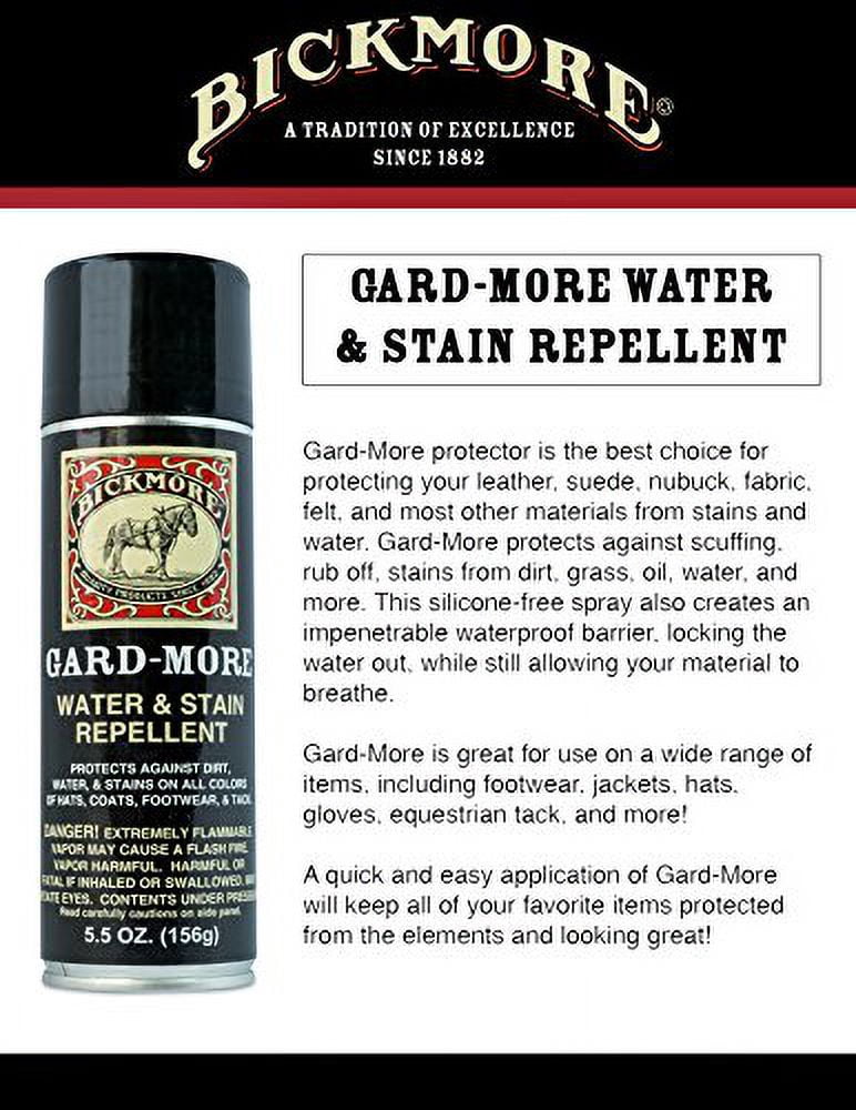 Gard-More Water & Stain Repellent 5.5oz- Leather Protector and Suede Protector Waterproofing Spray Guard for Boots, Shoes, Clothing, Hats, Jackets & More