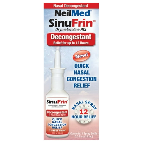 NeilMed SinuFrin Nasal Decongestant Spray 15mL (0.5fl oz) Each