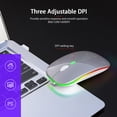 thumbnail image 2 of Mistaha M40 Ultra-thin Wireless Mouse 2.4G Rechargeable Wireless Silent Mouse Ergonomic Design 3 Adjustable DPI, 2 of 8