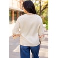 thumbnail image 3 of FOLUNSI Flirty Wide-Sleeve Tee, Exposed Seam, Casual Chic, 3 of 8