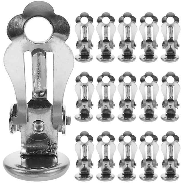 MasteelfCA 50 Pcs Clips d'Oreilles 6mm Accessoires Clips d'Oreilles DIY