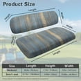 thumbnail image 3 of FUIALDOLG Golf Seat Covers for Cart Universal Fit Club Car Precedent Blue Wooden Print Breathable Golf Cart Bench Seat Covers Washable Fashion Accessories, 3 of 8