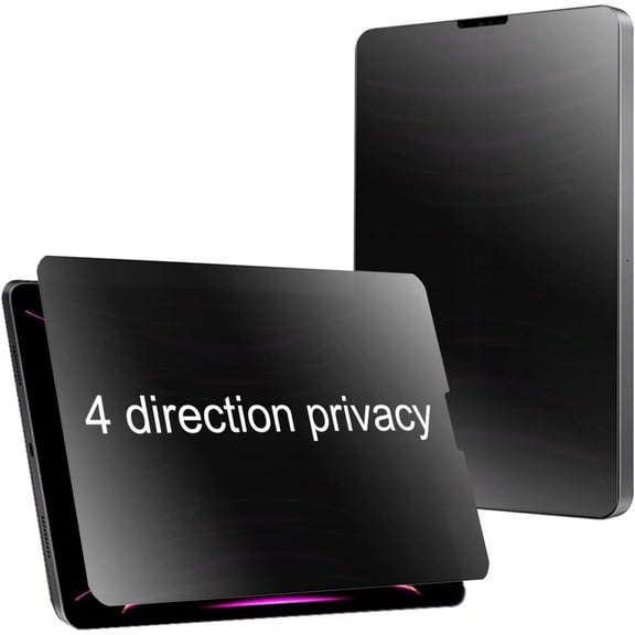 360 Degree Matte Privacy Screen Protector For iPad Pro 11 inch 2022/2021/2020/2018 and iPad Air 5th/4th 10.9 inch 2022/2020 Anti-Glare Anti-Spy 4 Sides Soft Film