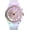 White, variant on Womens Mens Fashion Starry Sky Flower Quartz Watch Crystal Dial with LED Backlight Waterproof Resin Strap