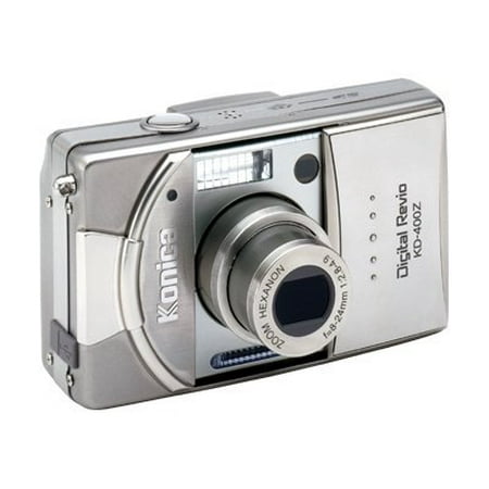Konica Digital Revio KD-400Z - Digital camera - compact - 4.0 MP - 3x optical zoom - metallic silver