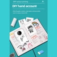 thumbnail image 3 of Portable Mini Pocket Printer Wireless Bluetooth Thermal Printer Photo Annotation Error Memo Thermal Printer Easy to Operate White, 3 of 8