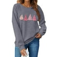 thumbnail image 6 of Craaazy Women's Christmas Shirt Long Sleeve Merry Christmas Sweatshirts Casual Pullover Tops Gifts, 6 of 6