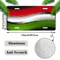 thumbnail image 2 of 1 Pcs 2D Flat License Plate Covers & Frames, Flag of Italy For Decorative Front, Waterproof For Decoration Aluminum License Plate Covers & Frames Cover For Men Women, 12" X 6", 2 of 7