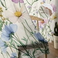 thumbnail image 5 of Spring Floral Sheer Curtains 96 Inches Long 2 Panels Set, Window Sheer Curtains for Living Room/Bedroom, Watercolor Herbs Summer Botanical Rustic Light Filtering Rod Pocket Curtain 52'' x 96'' x 2, 5 of 7