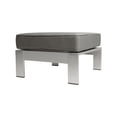 thumbnail image 4 of 27-Inch Silver and Gray Outdoor Ottoman, 4 of 6