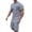 Dark Gray, variant on Los Angeles Graphic Short Sets for Men Short Sleeve Crewneck T Shirt and Shorts 2 Piece Matching Set Mens Summer Outfits