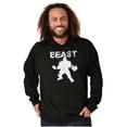 thumbnail image 3 of Beast Gym Fitness Meathead Men's Big & Tall Graphic Hoodie Brisco Brands 5X, 3 of 5