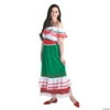 Women’s Fiesta Ruffle Dress Costume - Extra Small/Small - Apparel Accessories - 2 Pieces