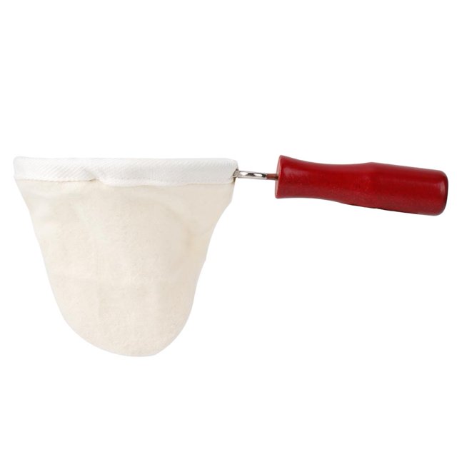 Reusable Flannel Coffee Filter Bag,Eagle Mouth Design Cloth Coffee Dripper Coffee Maker with Wooden Handle Accessories for
