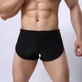 thumbnail image 5 of LEEy-world Mens Boxer Briefs Men's Underwear Boxer Briefs Pack, Moisture-Wicking, Performance Stretch Cotton, Trunks and Long Leg Black,L, 5 of 5