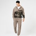 thumbnail image 4 of Otoño e invierno, nueva sudadera informal suelta de Color a juego para hombre, traje deportivo Pompotops  oipoqjl29059, 4 of 9
