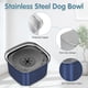 thumbnail image 4 of Bebedero para perros UPSKY, alimentador lento de acero inoxidable de 3 litros, 4 of 7