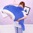 thumbnail image 4 of CNKOO Plush Doll Simulation Shark Shape Comfortable Touch Fine Workmanship Cushion Pillow Toy Birthday Gift, 4 of 8
